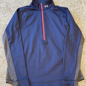Under Armour Women’s Navy 1/4 Zip with Pink Zipper